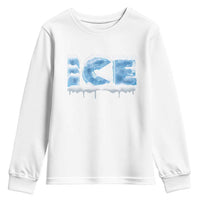 Couple Matching Fire And Ice Youth Sweatshirt Typographic Ice