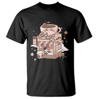 Cat Lover T Shirt CatFe Anime Kitty Coffee Shop - Wonder Print Shop