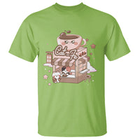 Cat Lover T Shirt CatFe Anime Kitty Coffee Shop - Wonder Print Shop