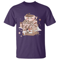 Cat Lover T Shirt CatFe Anime Kitty Coffee Shop - Wonder Print Shop