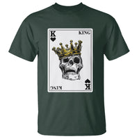 Poker T Shirt Couple Matching - 1/2 Card King Skull - Wonder Print Shop