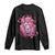 Breast Cancer Awareness Pink Lion Warrior Long Sleeve Shirt