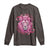 Breast Cancer Awareness Pink Lion Warrior Long Sleeve Shirt