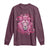 Breast Cancer Awareness Pink Lion Warrior Long Sleeve Shirt
