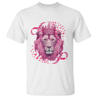 Breast Cancer Awareness Pink Lion Warrior T Shirt - Wonder Print Shop