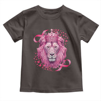 Breast Cancer Awareness Pink Lion Warrior Toddler T Shirt