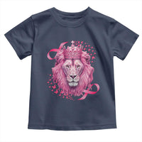 Breast Cancer Awareness Pink Lion Warrior Toddler T Shirt