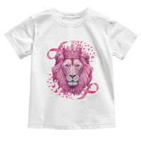 Breast Cancer Awareness Pink Lion Warrior Toddler T Shirt