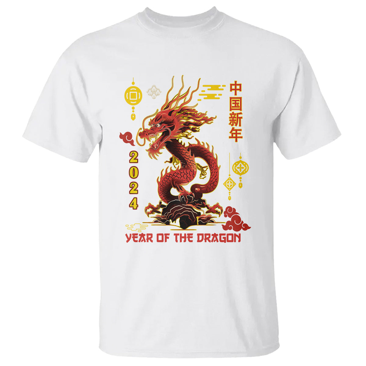 Lunar New Year Chinese Happy 2024 Year of the Dragon T Shirt - Wonder Print Shop