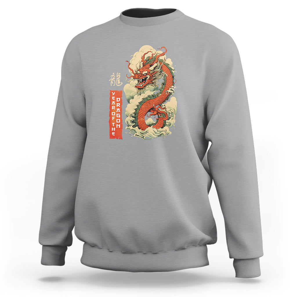Lunar New Year Chinese Happy 2024 Year of the Dragon Sweatshirt - Wonder Print Shop