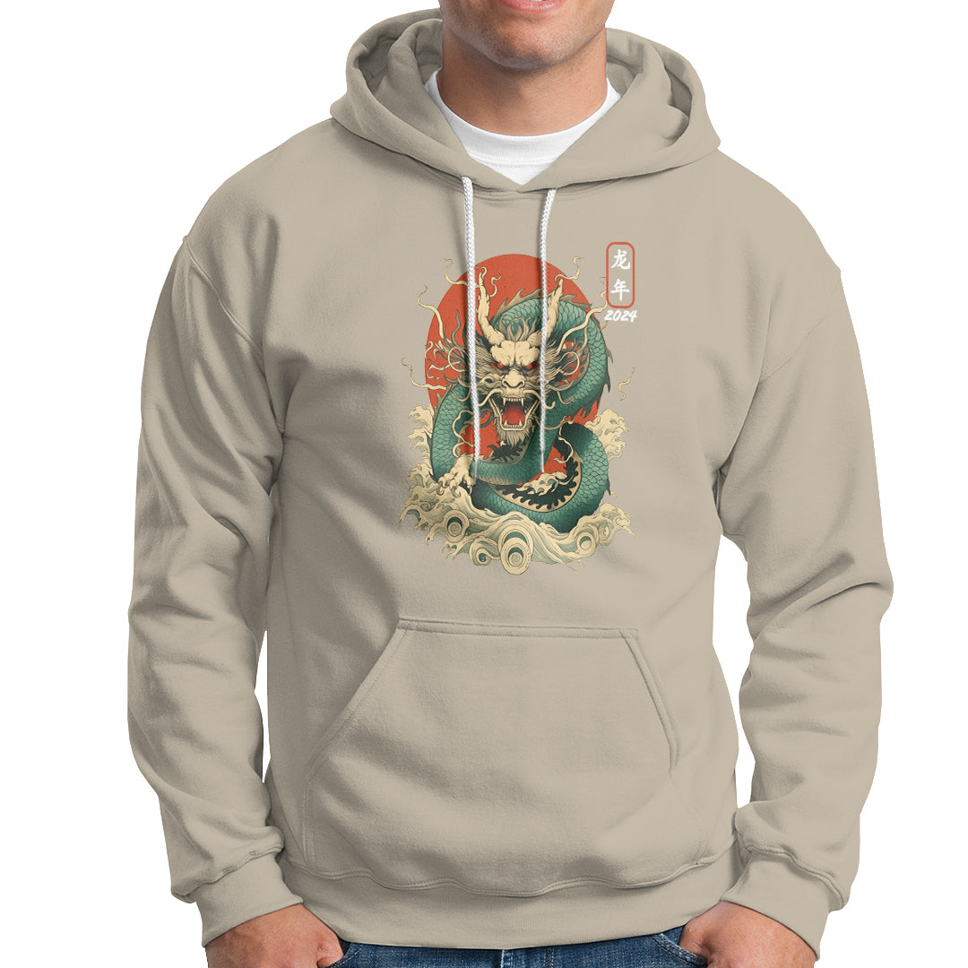 Lunar New Year Chinese Happy 2024 Year of the Dragon Hoodie - Wonder Print Shop