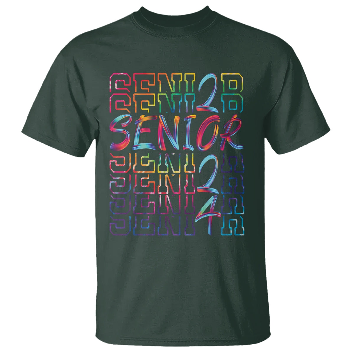 Tie Dye Senior Graduation Of 2024 T Shirt - Wonder Print Shop
