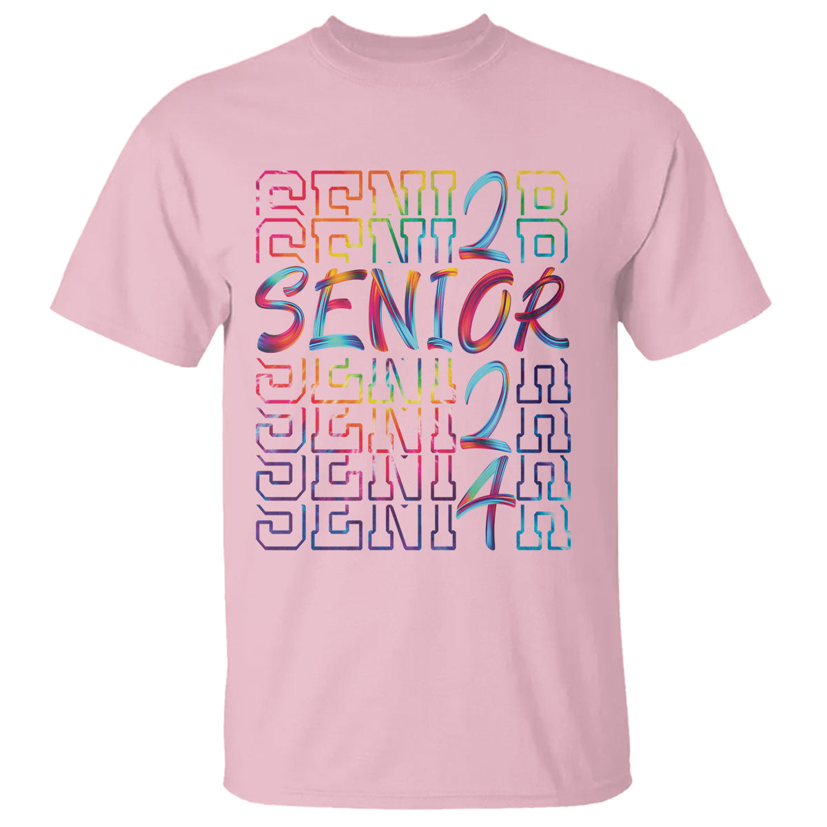 Tie Dye Senior Graduation Of 2024 T Shirt - Wonder Print Shop