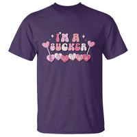 Valentine's Day T Shirt I'm A Sucker For You Heart Candy Lollipop - Wonder Print Shop