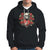 Valentine's Day Hoodie Skeleton Hand Heart Sign Red Rose Flower Gothic - Wonder Print Shop