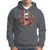 Valentine's Day Hoodie Skeleton Hand Heart Sign Red Rose Flower Gothic - Wonder Print Shop