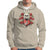 Valentine's Day Hoodie Skeleton Hand Heart Sign Red Rose Flower Gothic - Wonder Print Shop