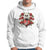 Valentine's Day Hoodie Skeleton Hand Heart Sign Red Rose Flower Gothic - Wonder Print Shop