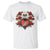 Valentine's Day T Shirt Skeleton Hand Heart Sign Red Rose Flower Gothic - Wonder Print Shop