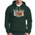 Valentine's Day Hoodie Skeleton Hand Love Sign Holding Fire Red Heart - Wonder Print Shop