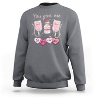 Valentine's Day Sweatshirt You Give Me Tachycardia ICU Nurse Life - Wonder Print Shop