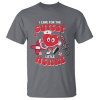 Valentine's Day T Shirt I Care For Cutest Little Hearts Nurse Life - Wonder Print Shop