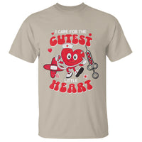 Valentine's Day T Shirt I Care For Cutest Little Hearts Nurse Life - Wonder Print Shop