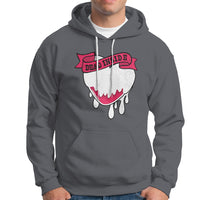 Valentine's Day Hoodie Dead Inside Melting Heart Goth - Wonder Print Shop