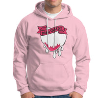 Valentine's Day Hoodie Dead Inside Melting Heart Goth - Wonder Print Shop