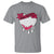 Valentine's Day T Shirt Dead Inside Melting Heart Goth - Wonder Print Shop