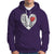 Valentine's Day Hoodie Gothic Valentine Skeleton With Barbed Wire Heart - Wonder Print Shop
