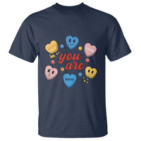 You Are Loved Worthy Enough Candy Heart Valentine's Day T Shirt - Wonder Print Shop