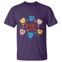 You Are Loved Worthy Enough Candy Heart Valentine's Day T Shirt - Wonder Print Shop