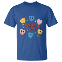 You Are Loved Worthy Enough Candy Heart Valentine's Day T Shirt - Wonder Print Shop