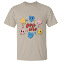 You Are Loved Worthy Enough Candy Heart Valentine's Day T Shirt - Wonder Print Shop
