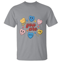 You Are Loved Worthy Enough Candy Heart Valentine's Day T Shirt - Wonder Print Shop