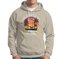 It's 5 O'Clock Everywhere I'm Retired Retirement At Beach Sunset Summer Hoodie - Wonder Print Shop