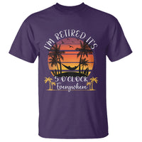 It's 5 O'Clock Everywhere I'm Retired Retirement At Beach Sunset Summer T Shirt - Wonder Print Shop