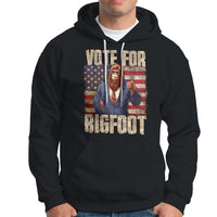 Vote For Bigfoot President Election Funny Sasquatch USA Flag Hoodie - Wonder Print Shop