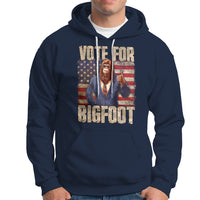Vote For Bigfoot President Election Funny Sasquatch USA Flag Hoodie - Wonder Print Shop