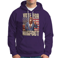 Vote For Bigfoot President Election Funny Sasquatch USA Flag Hoodie - Wonder Print Shop