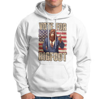 Vote For Bigfoot President Election Funny Sasquatch USA Flag Hoodie - Wonder Print Shop