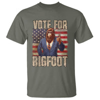 Vote For Bigfoot President Election Funny Sasquatch USA Flag T Shirt - Wonder Print Shop