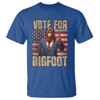 Vote For Bigfoot President Election Funny Sasquatch USA Flag T Shirt - Wonder Print Shop