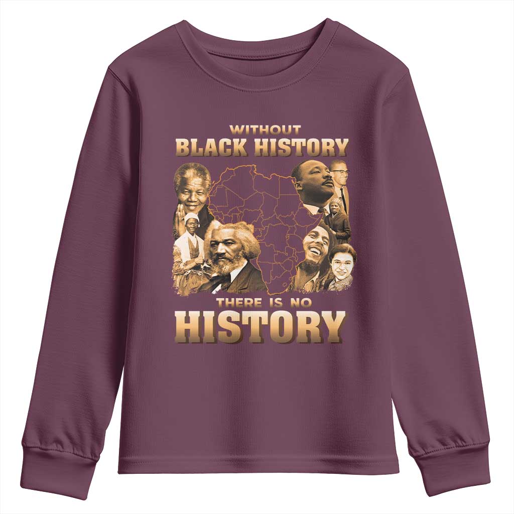 African Pride Youth Sweatshirt Without Black History There Is No History