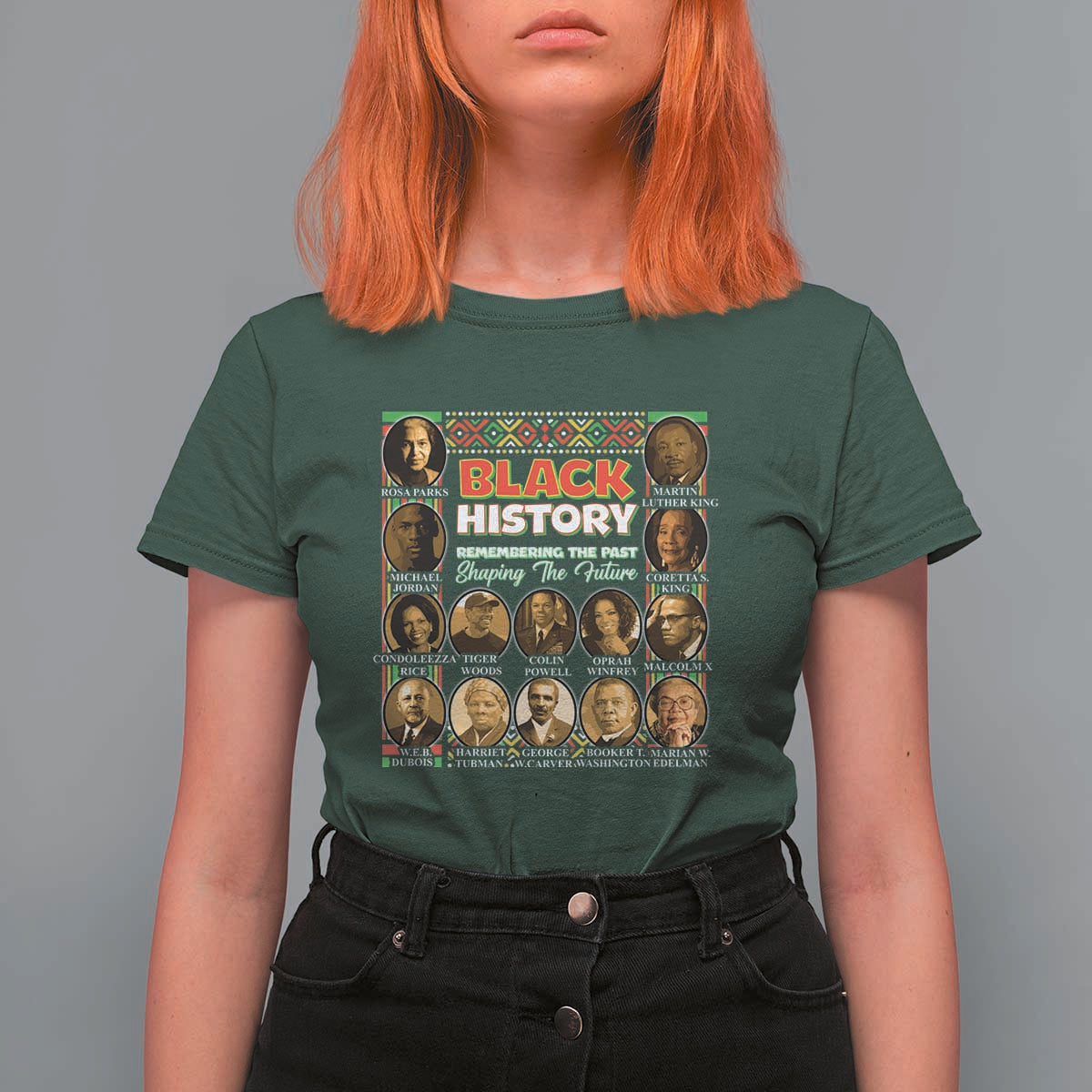 Black History T Shirt For Women Remembering The Past Shaping The Future