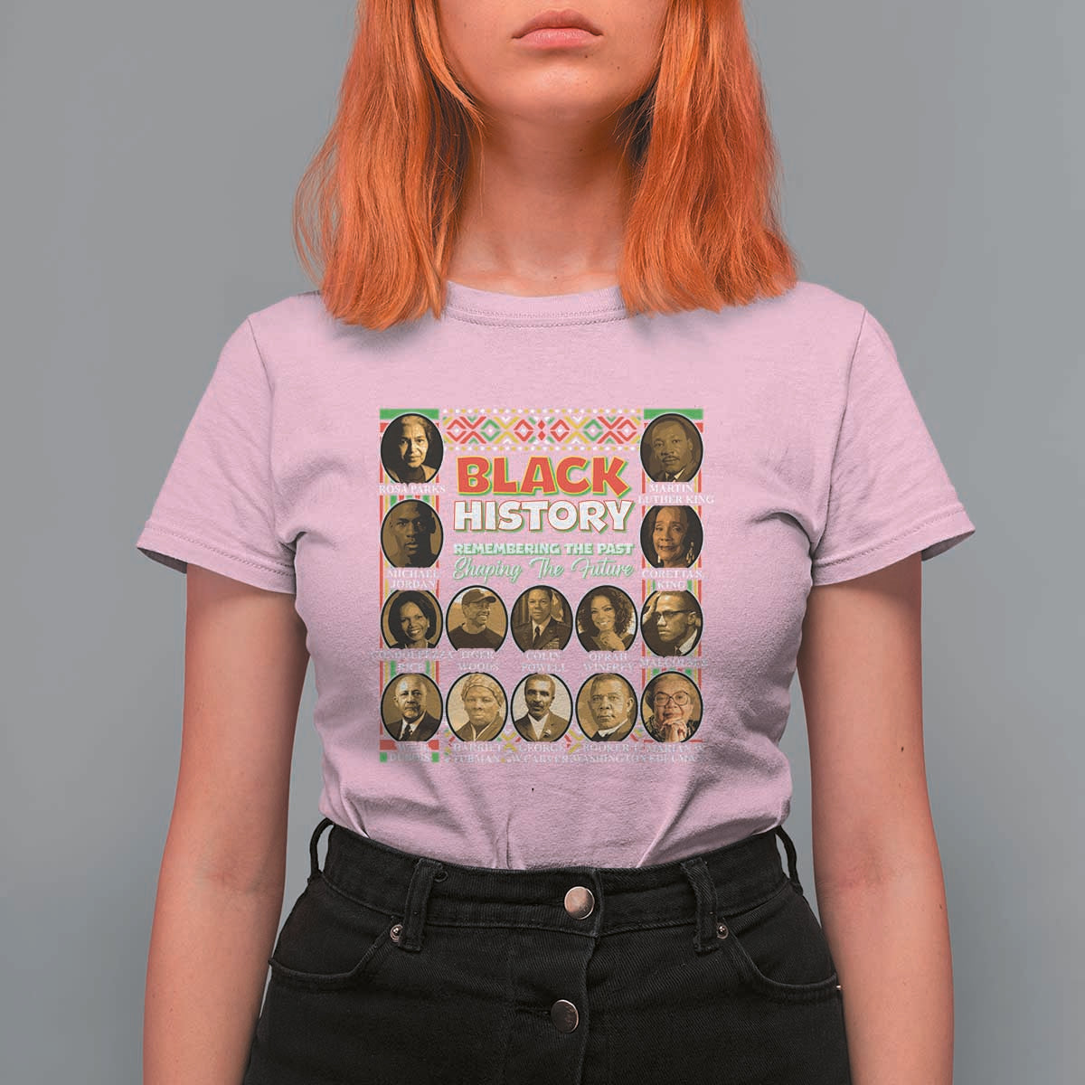 Black History T Shirt For Women Remembering The Past Shaping The Future