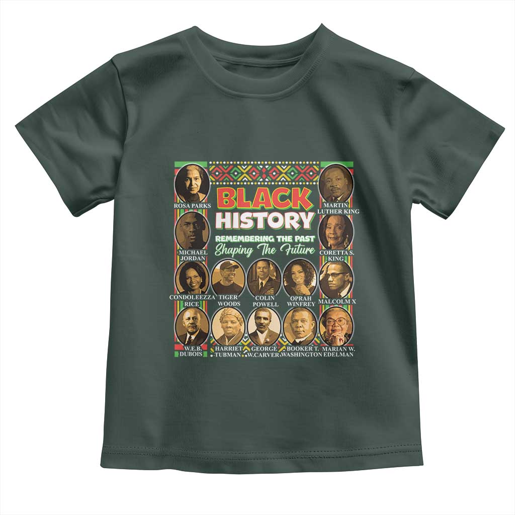 Black History Toddler T Shirt Remembering The Past Shaping The Future