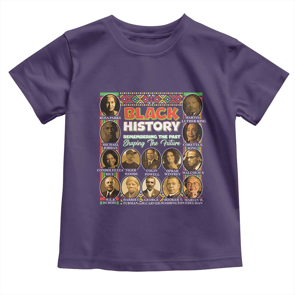 Black History Toddler T Shirt Remembering The Past Shaping The Future