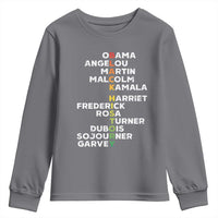 Black History Leaders Youth Sweatshirt Obama Martin Malcolm Harriet
